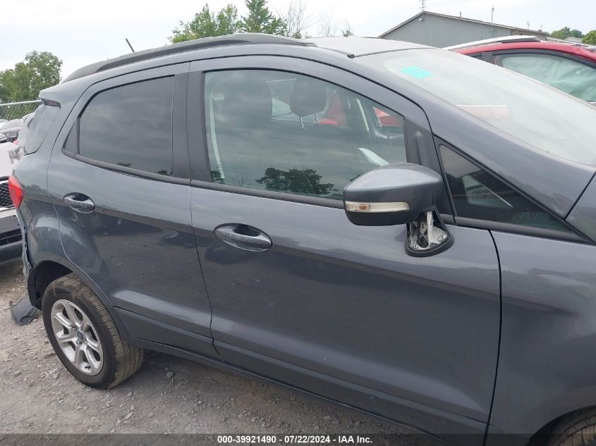 2019 Ford Ecosport Se VIN: MAJ6S3GL1KC277849 Lot: 39921490
