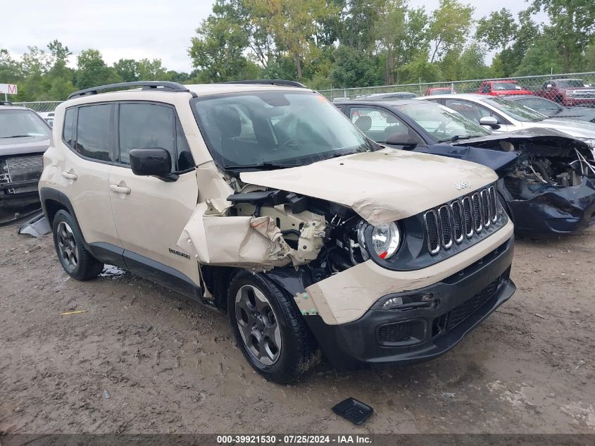 2016 Jeep Renegade Sport VIN: ZACCJAAT9GPE32227 Lot: 39921530