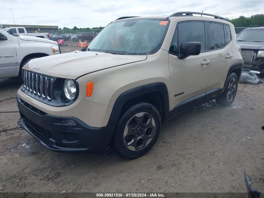 2016 Jeep Renegade Sport VIN: ZACCJAAT9GPE32227 Lot: 39921530