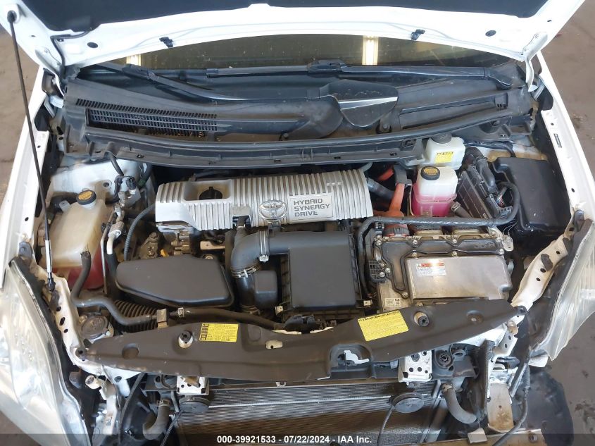 2011 Toyota Prius Two VIN: JTDKN3DUXB5316052 Lot: 39921533