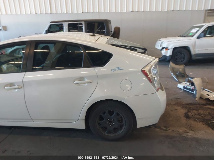 2011 Toyota Prius Two VIN: JTDKN3DUXB5316052 Lot: 39921533