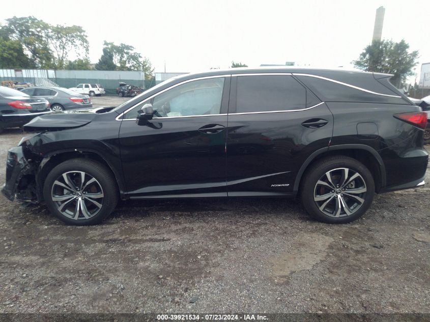 2021 Lexus Rx 450Hl VIN: JTJHGKFA9M2016330 Lot: 39921534