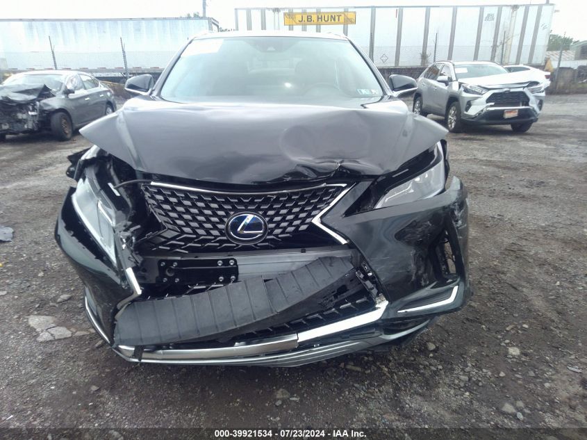 2021 Lexus Rx 450Hl VIN: JTJHGKFA9M2016330 Lot: 39921534