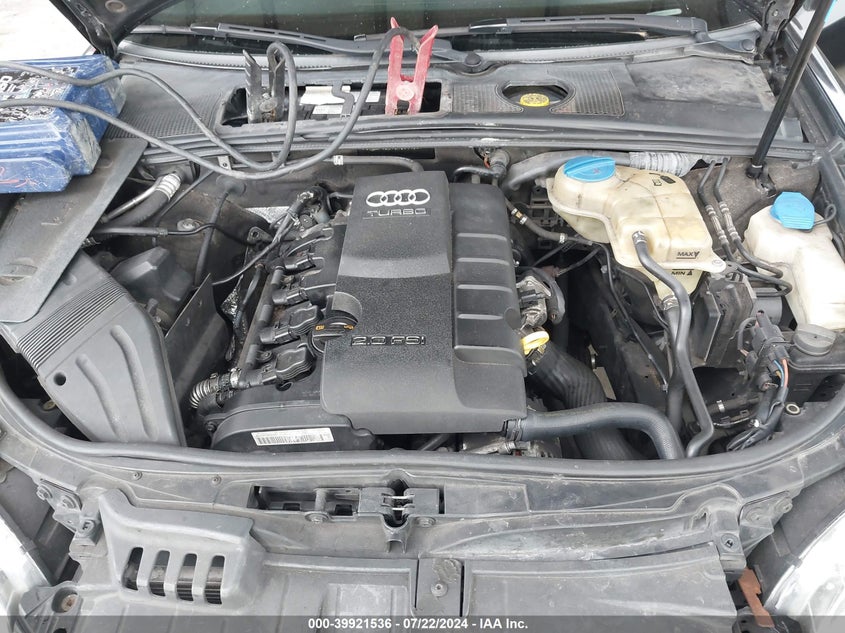 2008 Audi A4 2.0T VIN: WAUAF48H48K001458 Lot: 39921536