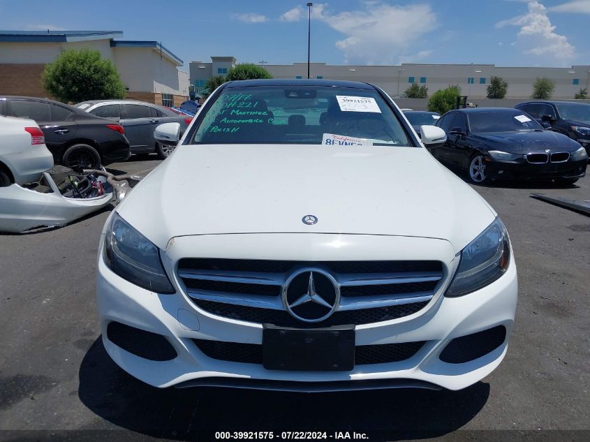 2017 Mercedes-Benz C 300 Luxury/Sport VIN: 55SWF4JB5HU207706 Lot: 39921575