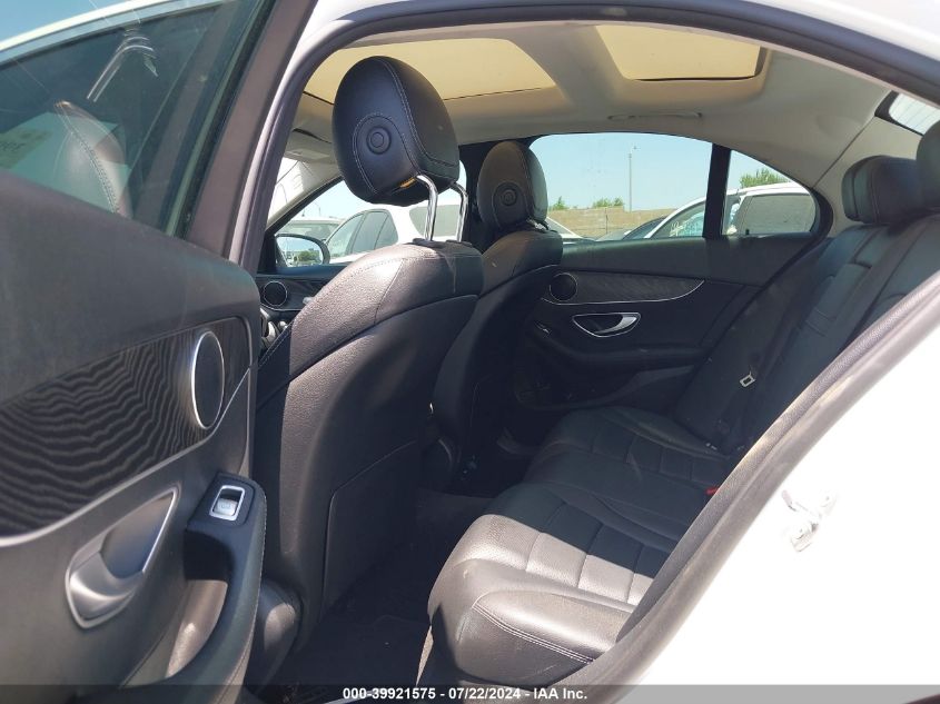 2017 Mercedes-Benz C 300 Luxury/Sport VIN: 55SWF4JB5HU207706 Lot: 39921575