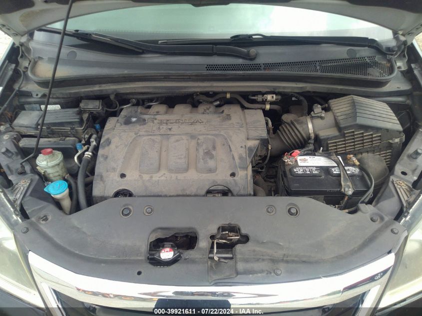 2010 Honda Odyssey Ex-L VIN: 5FNRL3H75AB101376 Lot: 39921611