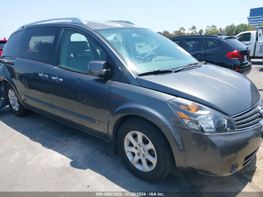 2007 Nissan Quest 3.5 Sl VIN: 5N1BV28U17N136997 Lot: 39921623