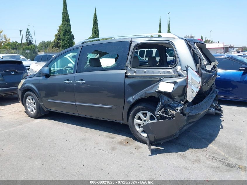 2007 Nissan Quest 3.5 Sl VIN: 5N1BV28U17N136997 Lot: 39921623