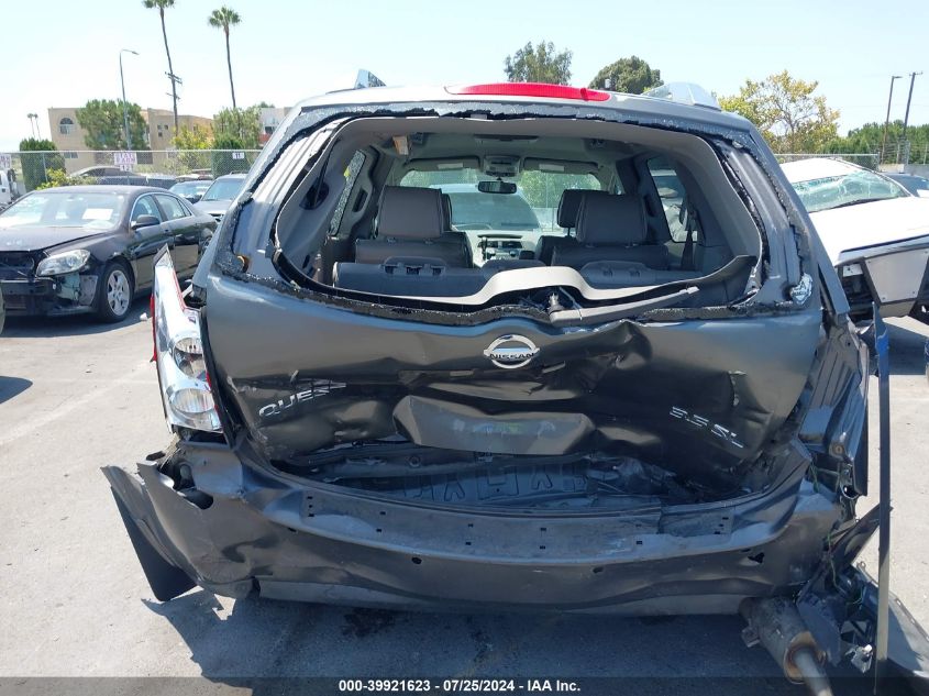 2007 Nissan Quest 3.5 Sl VIN: 5N1BV28U17N136997 Lot: 39921623