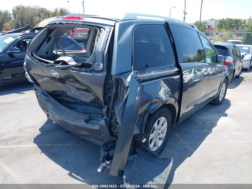 2007 Nissan Quest 3.5 Sl VIN: 5N1BV28U17N136997 Lot: 39921623