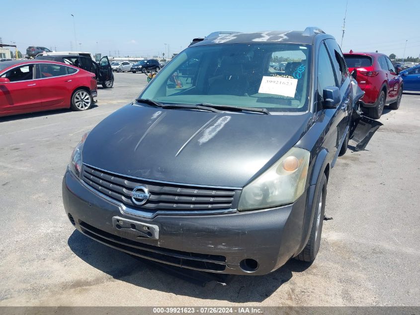 2007 Nissan Quest 3.5 Sl VIN: 5N1BV28U17N136997 Lot: 39921623