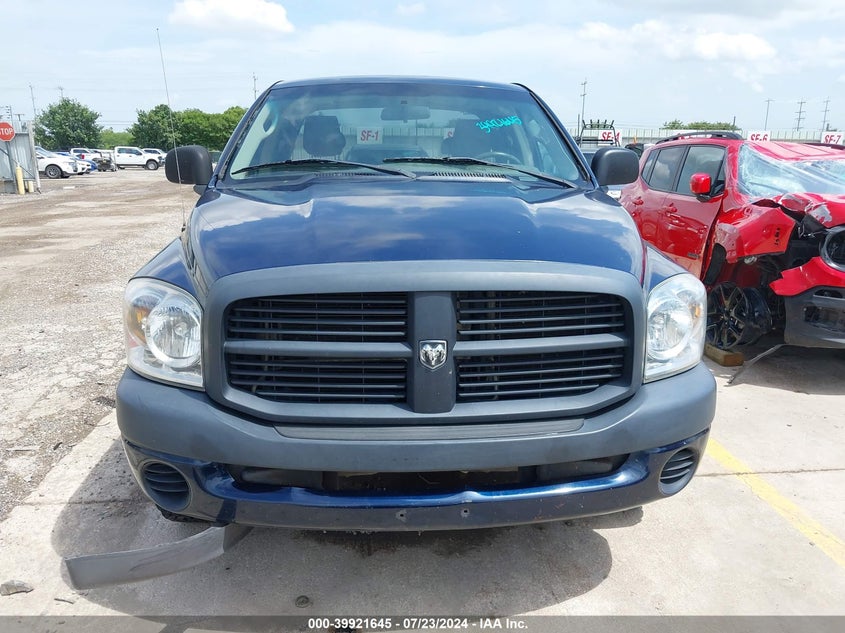 2008 Dodge Ram 1500 St/Sxt VIN: 1D7HA18N38J141730 Lot: 39921645