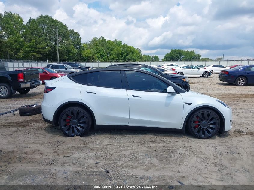 2023 Tesla Model Y Awd/Performance Dual Motor All-Wheel Drive VIN: 7SAYGDEF8PF894685 Lot: 39921659