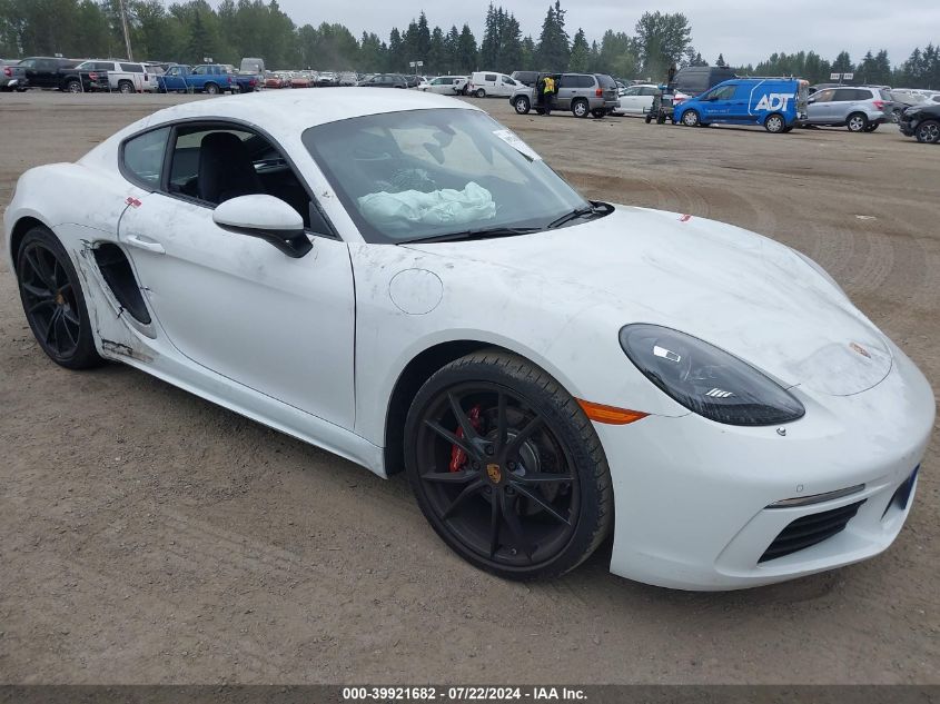 2019 Porsche 718 Cayman VIN: WP0AA2A85KS261469 Lot: 39921682