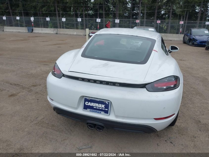 2019 Porsche 718 Cayman VIN: WP0AA2A85KS261469 Lot: 39921682