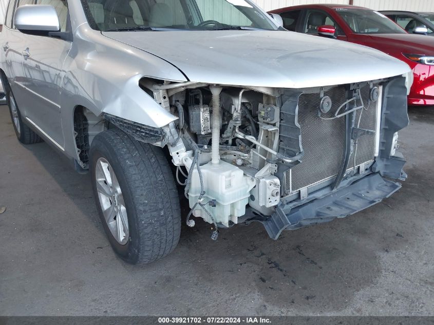 2013 Toyota Highlander Plus/Se VIN: 5TDBK3EH9DS178611 Lot: 39921702