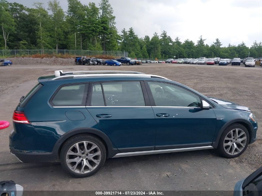 2019 Volkswagen Golf Alltrack Tsi S/Tsi Se/Tsi Sel VIN: 3VWH17AU3KM516084 Lot: 39921714