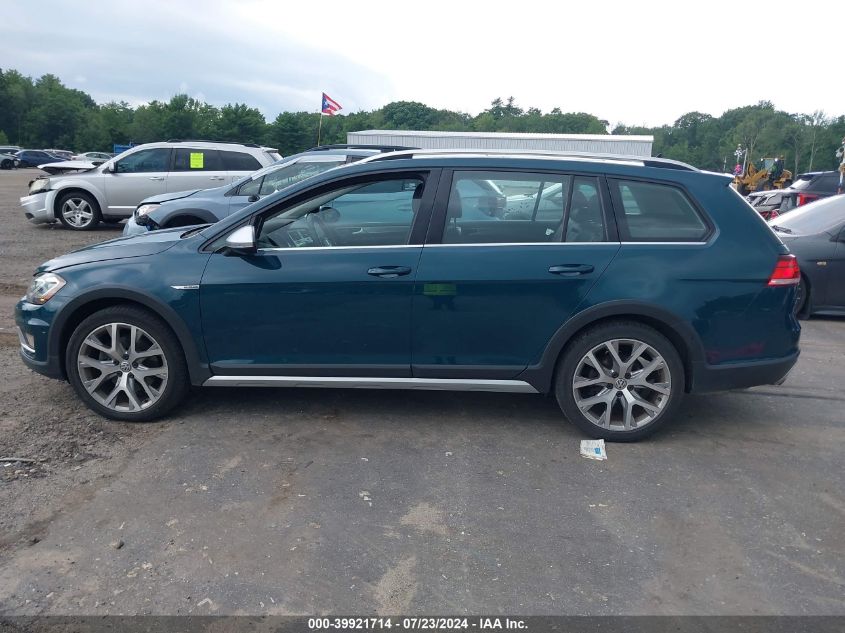 2019 Volkswagen Golf Alltrack Tsi S/Tsi Se/Tsi Sel VIN: 3VWH17AU3KM516084 Lot: 39921714