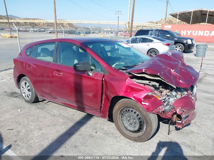 2021 Subaru Impreza VIN: 4S3GTAB67M3709185 Lot: 39921716