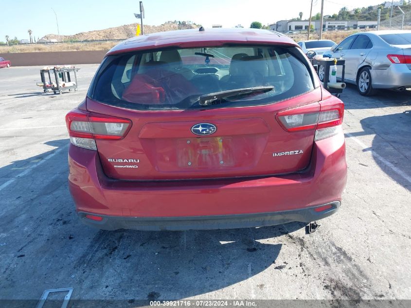 2021 Subaru Impreza VIN: 4S3GTAB67M3709185 Lot: 39921716