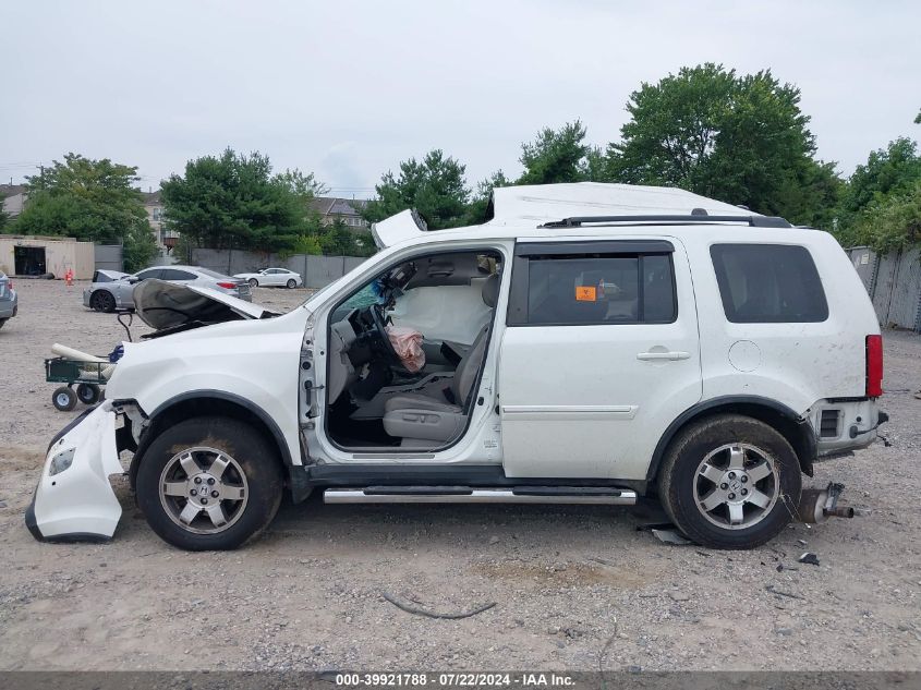 2011 Honda Pilot Touring VIN: 5FNYF4H91BB025876 Lot: 39921788