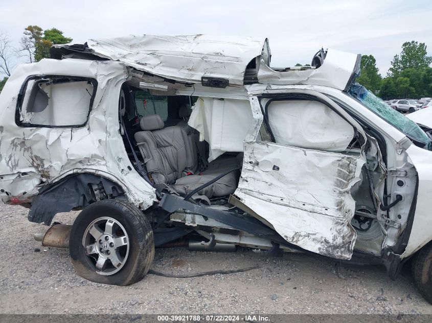 2011 Honda Pilot Touring VIN: 5FNYF4H91BB025876 Lot: 39921788