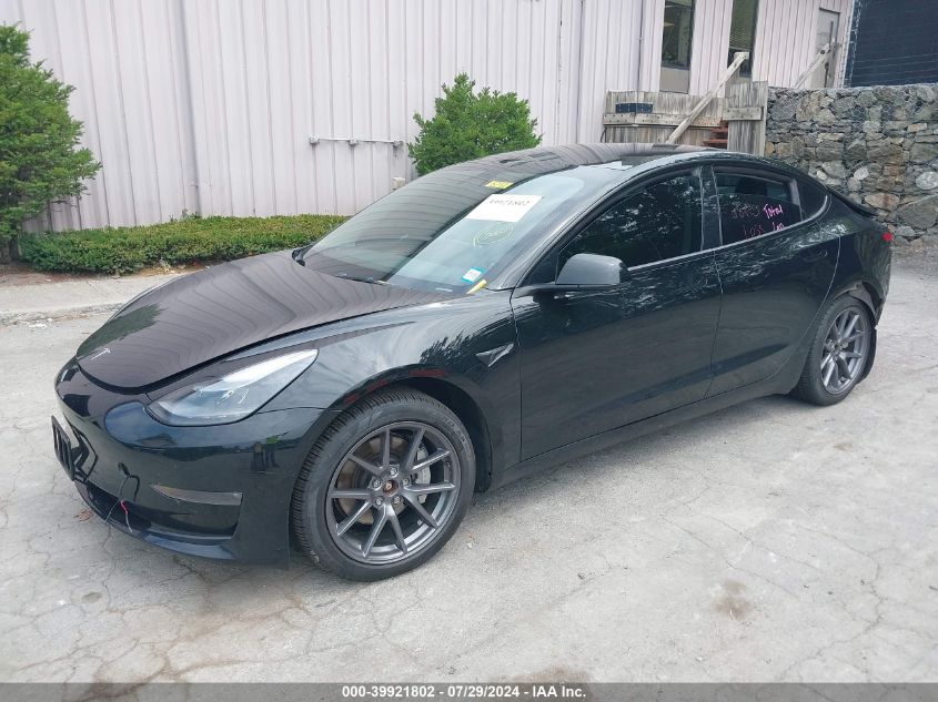 5YJ3E1EB5NF246548 2022 TESLA MODEL 3 - Image 2