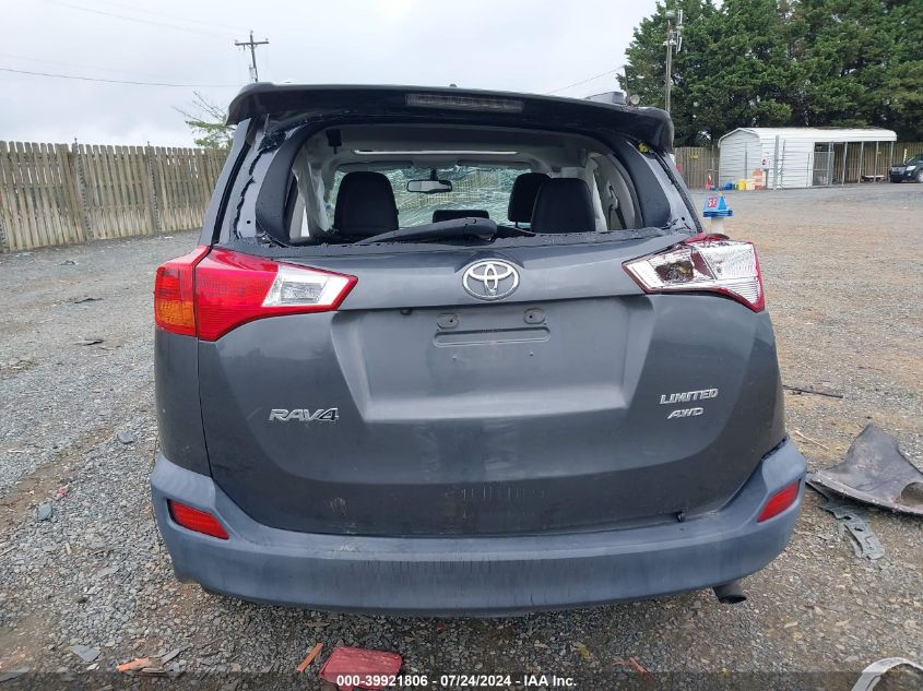 2013 Toyota Rav4 Limited VIN: 2T3DFREV2DW006599 Lot: 39921806