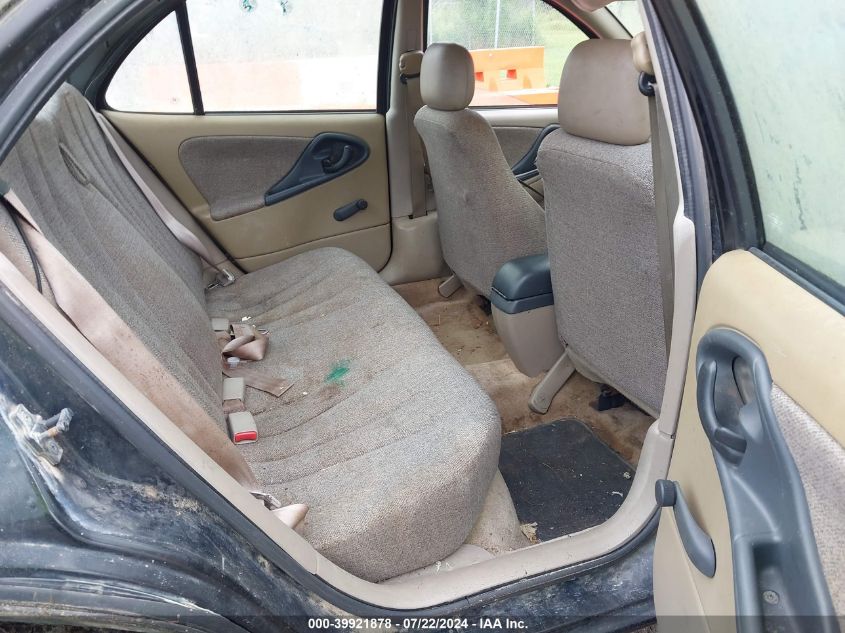 2002 Chevrolet Cavalier VIN: 1G1JC524927231250 Lot: 39921878