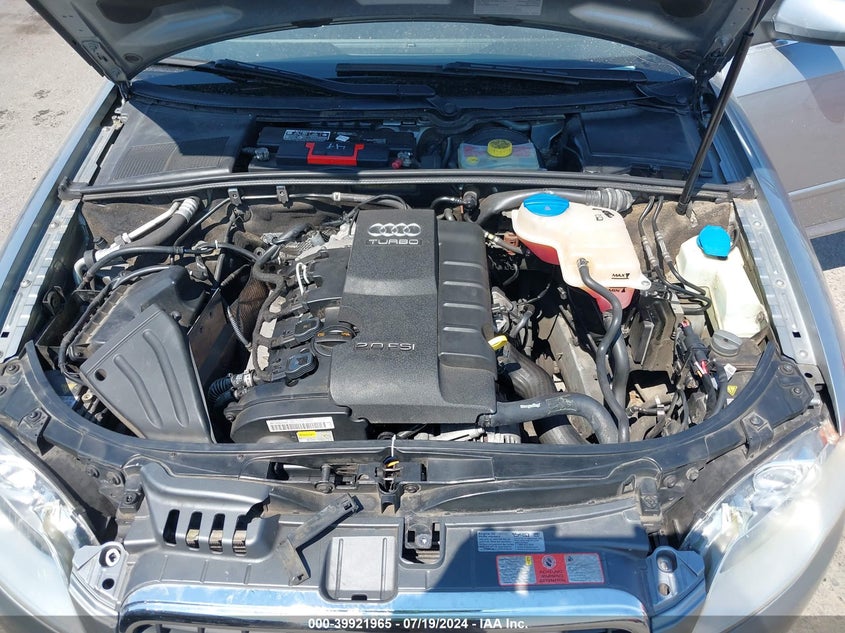 2008 Audi A4 2.0T VIN: WAUAF78E98A114674 Lot: 39921965