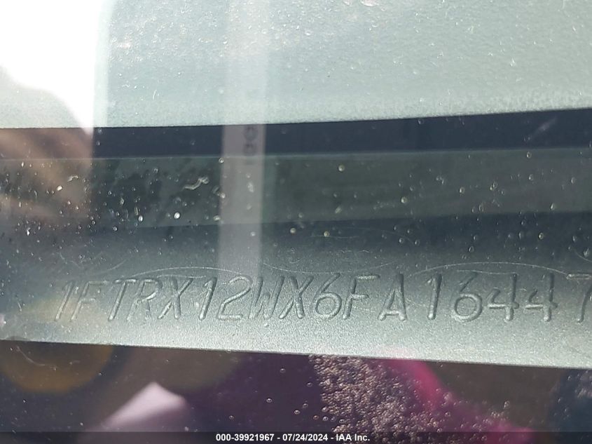 2006 Ford F-150 Stx/Xl/Xlt VIN: 1FTRX12WX6FA16447 Lot: 39921967