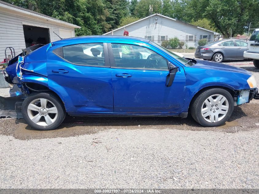 2013 Dodge Avenger Se VIN: 1C3CDZAB1DN508917 Lot: 39921997