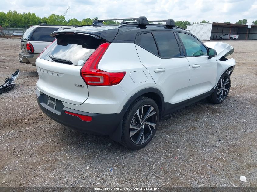 2021 Volvo Xc40 T5 R-Design VIN: YV4162UM4M2606114 Lot: 39922028