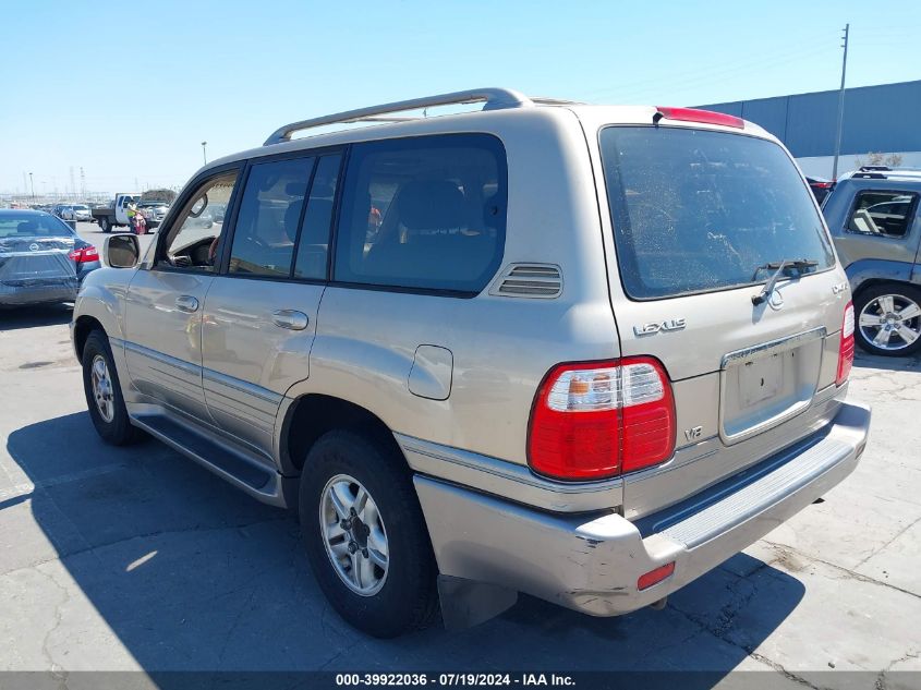 2000 Lexus Lx 470 VIN: JT6HT00W2Y0091175 Lot: 39922036