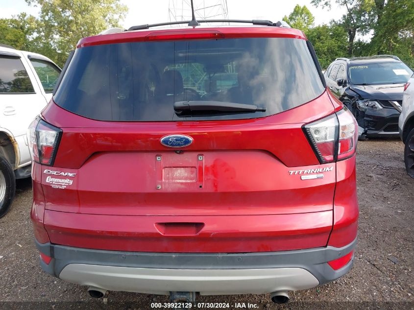 2018 Ford Escape Titanium VIN: 1FMCU9J90JUB17845 Lot: 39922129