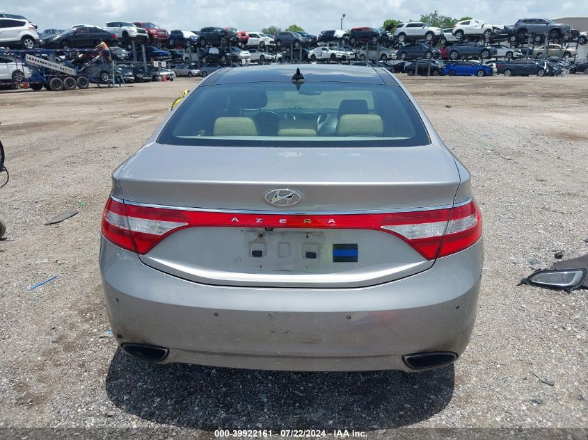 2012 Hyundai Azera VIN: KMHFH4JG8CA169974 Lot: 39922161