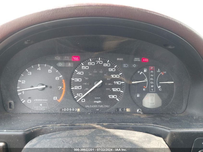 1992 Honda Accord Lx VIN: 1HGCB7655NA207134 Lot: 39922201