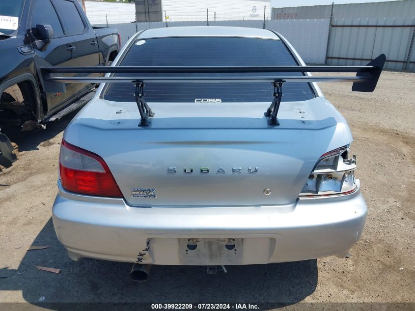 2003 Subaru Impreza Wrx VIN: JF1GD29673G513334 Lot: 39922209