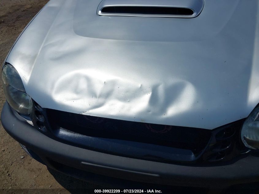 2003 Subaru Impreza Wrx VIN: JF1GD29673G513334 Lot: 39922209