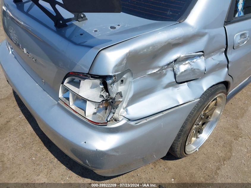 2003 Subaru Impreza Wrx VIN: JF1GD29673G513334 Lot: 39922209