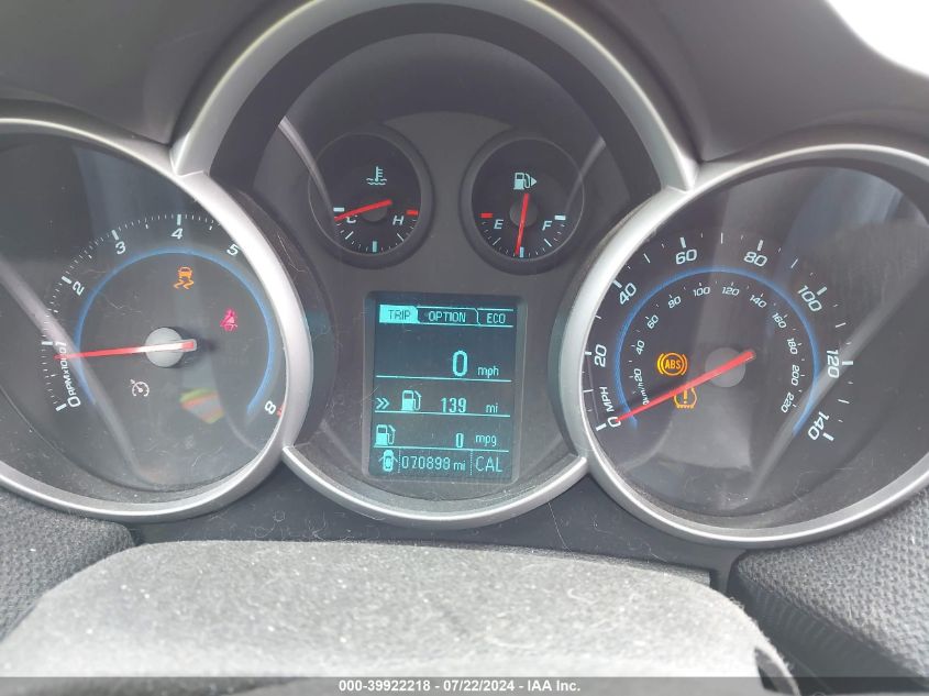 2014 Chevrolet Cruze Eco Manual VIN: 1G1PJ5SB1E7184265 Lot: 39922218