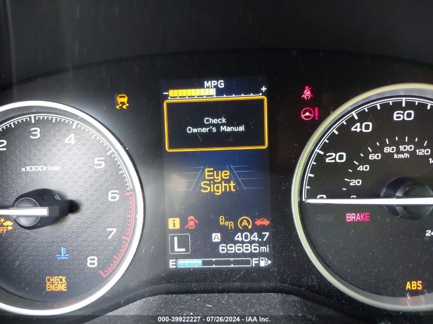 2019 SUBARU FORESTER LIMITED - JF2SKASC5KH526226