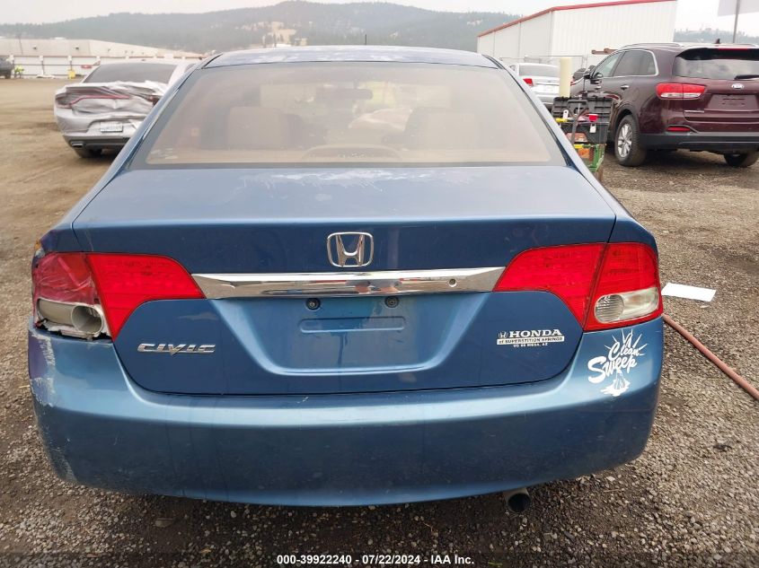 2009 Honda Civic Lx VIN: 19XFA16519E049163 Lot: 39922240