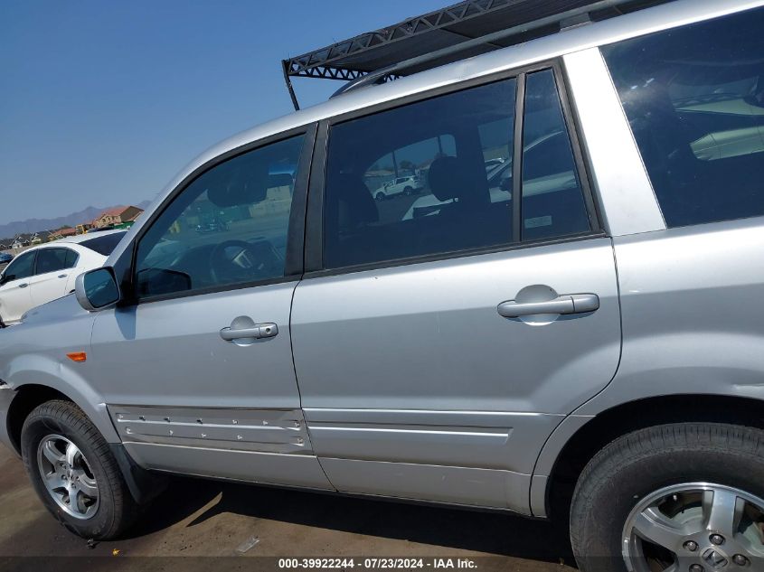 2006 Honda Pilot Ex-L VIN: 5FNYF28716B042251 Lot: 39922244