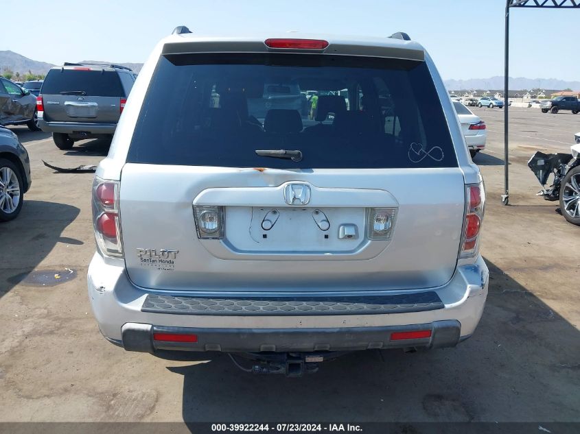 2006 Honda Pilot Ex-L VIN: 5FNYF28716B042251 Lot: 39922244