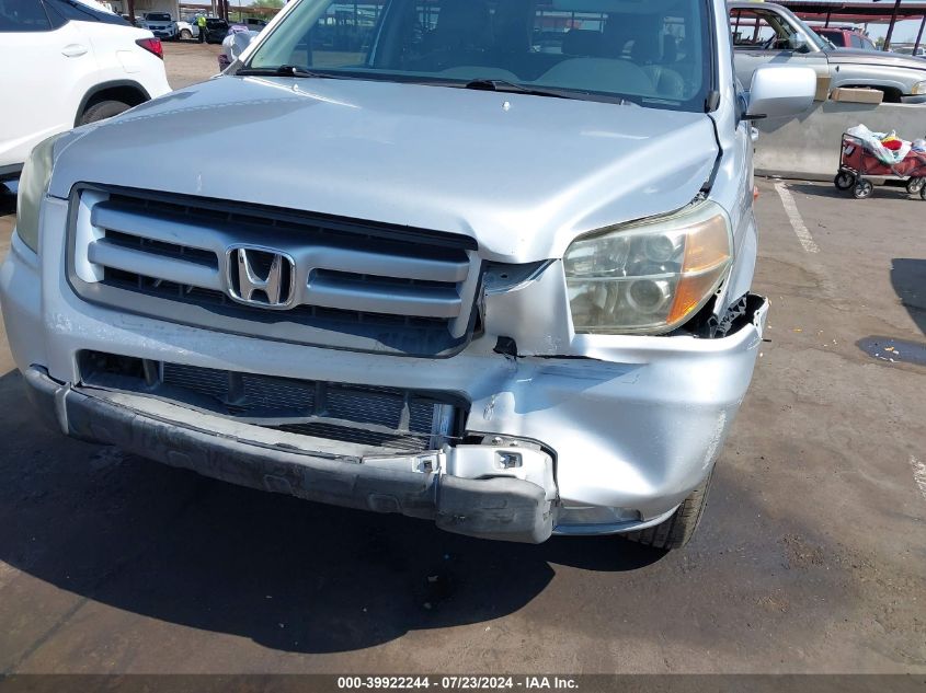 2006 Honda Pilot Ex-L VIN: 5FNYF28716B042251 Lot: 39922244