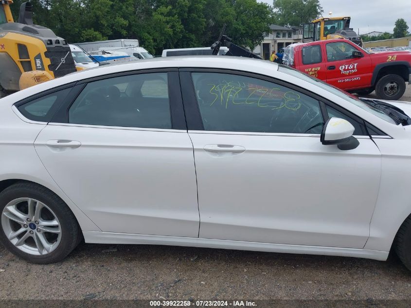 2018 Ford Fusion Se VIN: 3FA6P0HDXJR232383 Lot: 39922258