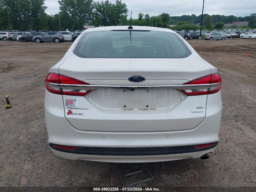 2018 Ford Fusion Se VIN: 3FA6P0HDXJR232383 Lot: 39922258