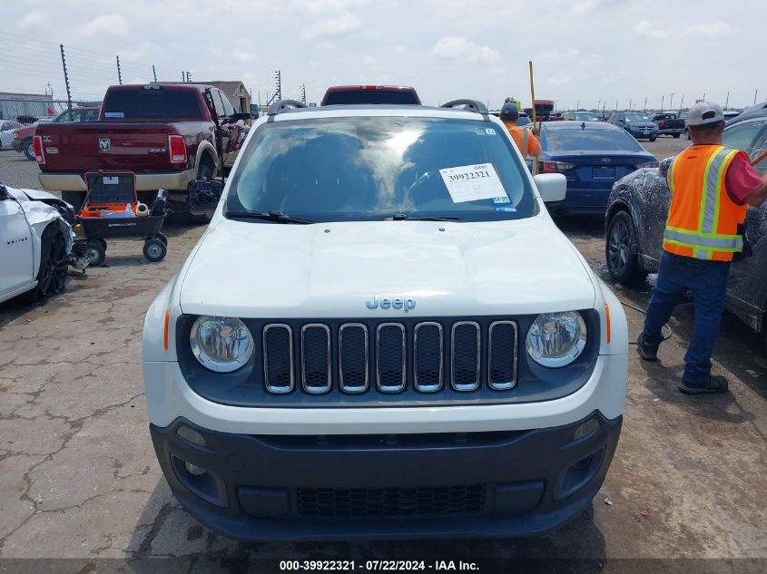 2016 Jeep Renegade Latitude VIN: ZACCJABT8GPD16032 Lot: 39922321